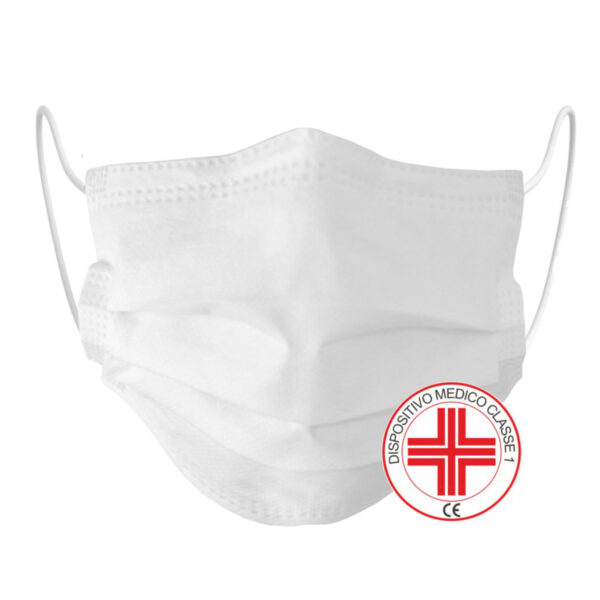 1200 pz. 0,15 € MASCHERINE CHIRURGICHE 24 scatole da 50 pz. MED IIR Alta Qualità TIPO IIR certificate CE , DM - immagine 2